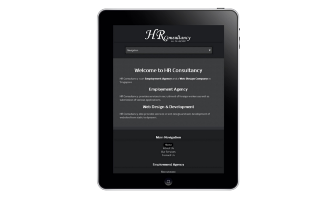 Responsive Web Design in Tablet Portrait view